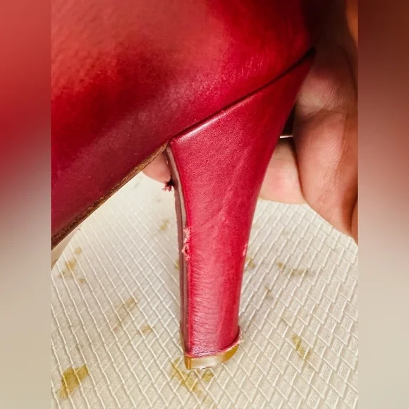 🔥🔥FINAL CLEARENCE🔥🔥 MARC JACOBS Made in Italy Red Leather Bootie - Picture 3 of 14